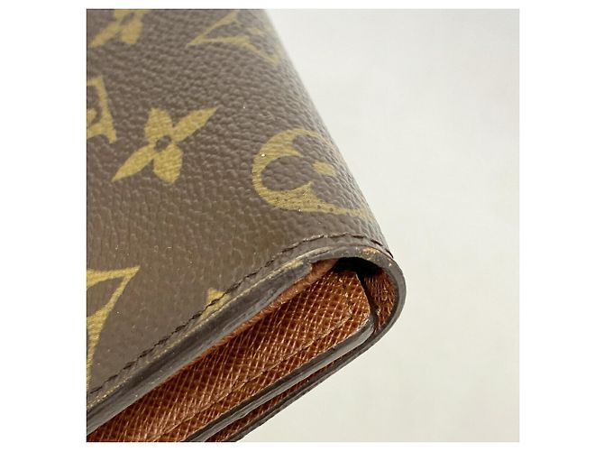 Portafoglio lungo Louis Vuitton marrone a tre scomparti - vista 6