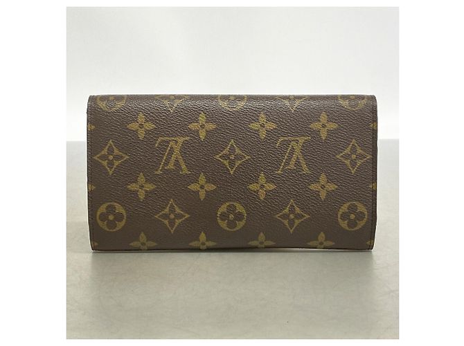 Portafoglio lungo Louis Vuitton marrone a tre scomparti - vista 8