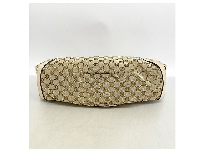 Borsa Tote Gucci GG Canvas Abby Marrone Beige - vista 3