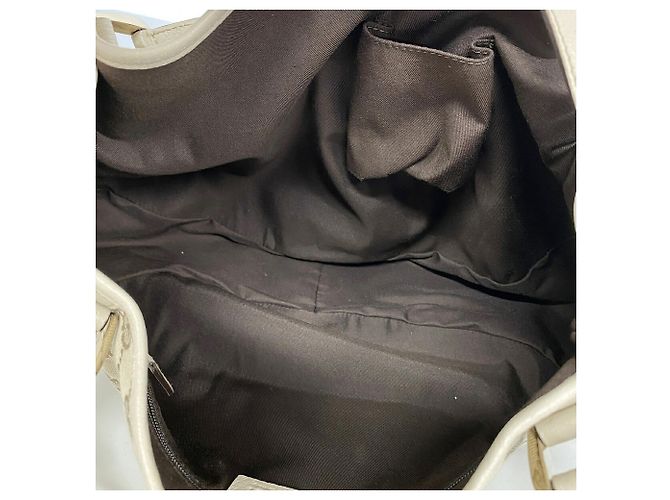 Borsa Tote Gucci GG Canvas Abby Marrone Beige - vista 4
