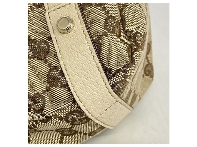 Borsa Tote Gucci GG Canvas Abby Marrone Beige - vista 6