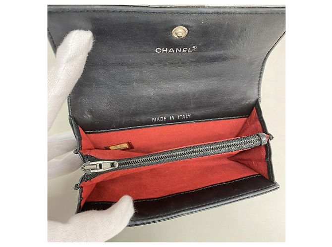 Monedero Chanel de piel charol negra Negro - vista 3