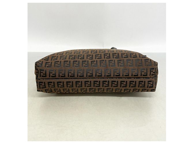 Fendi Zucchino Tote Bag Braun Schwarz - Ansicht 3
