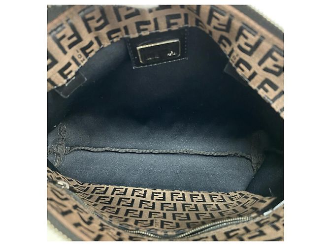 Fendi Zucchino Tote Bag Braun Schwarz - Ansicht 4