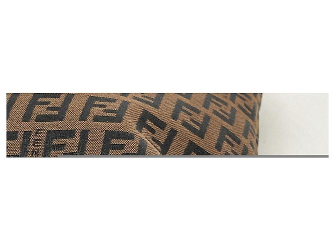 Fendi Zucchino Tote Bag Braun Schwarz - Ansicht 6