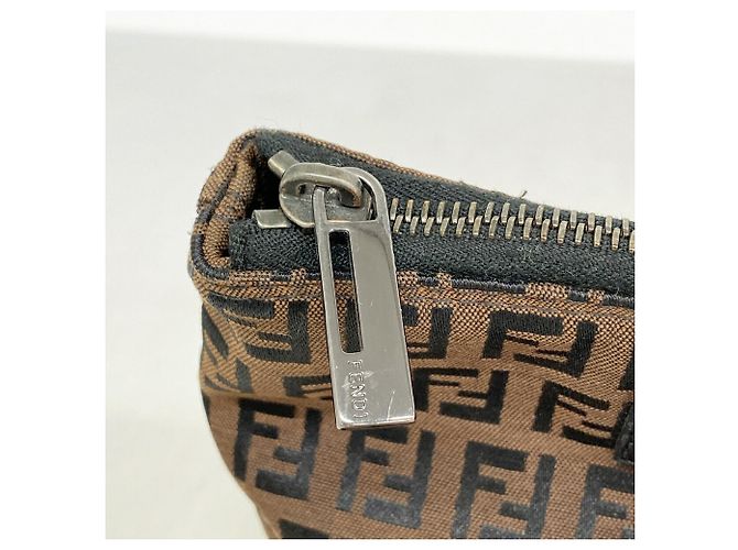 Fendi Zucchino Tote Bag Braun Schwarz - Ansicht 7