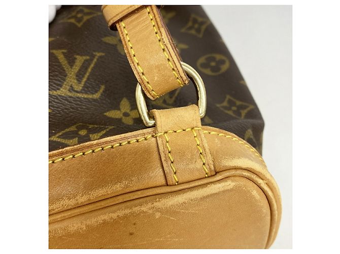 Zaino Louis Vuitton Monogram Mini Montsouris Marrone - vista 7