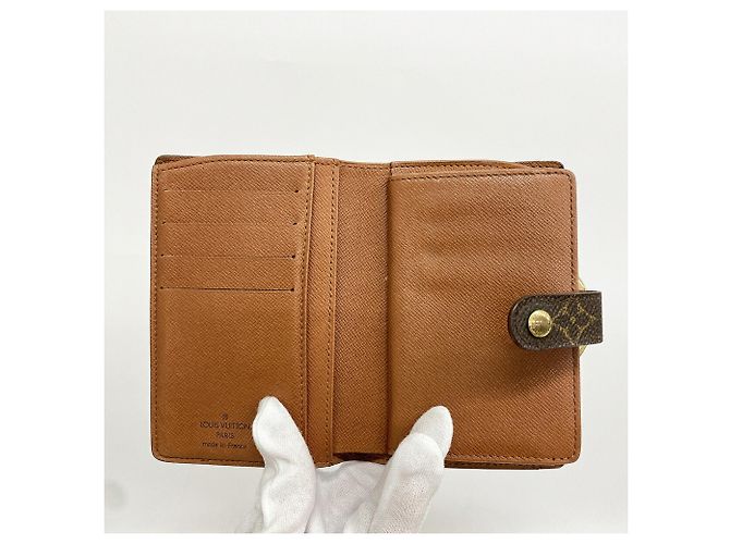 Louis Vuitton Monogram Portemonnaie Viennois Wallet Marrone - vista 3