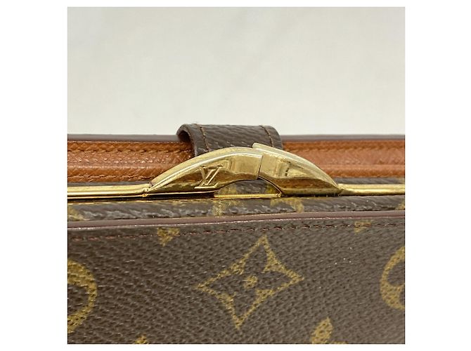 Louis Vuitton Monogram Portemonnaie Viennois Wallet Marrone - vista 7