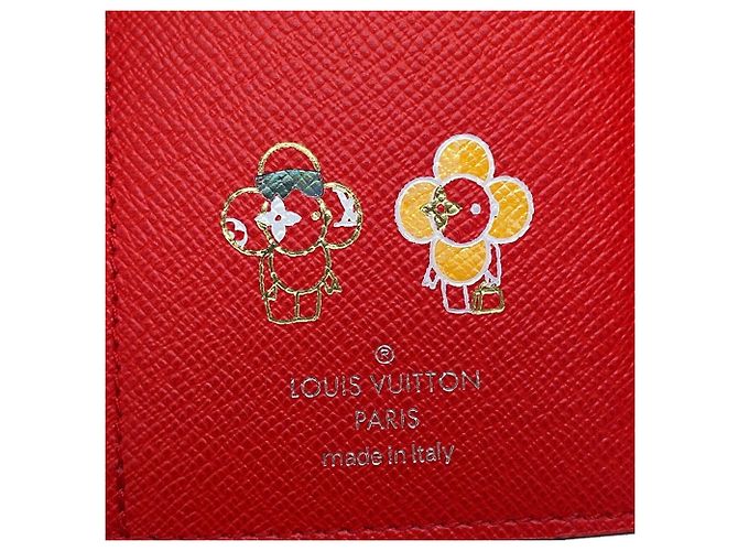 Portamonete Louis Vuitton Monogram Rosso - vista 12