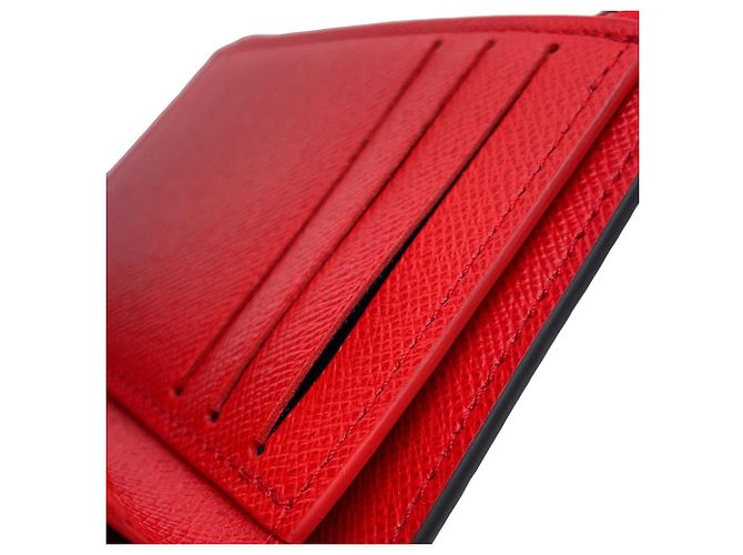 Portamonete Louis Vuitton Monogram Rosso - vista 8