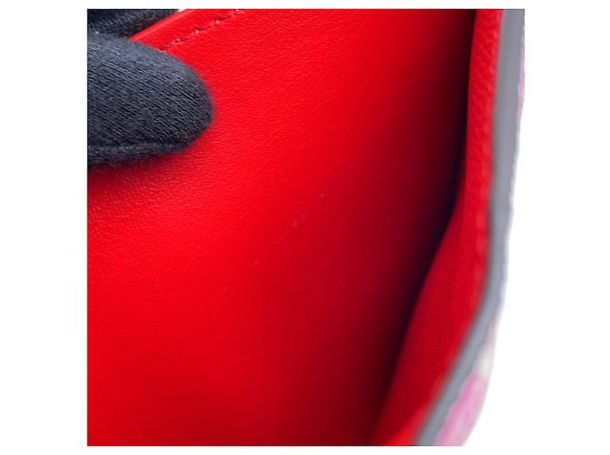 Portamonete Louis Vuitton Monogram Rosso - vista 9