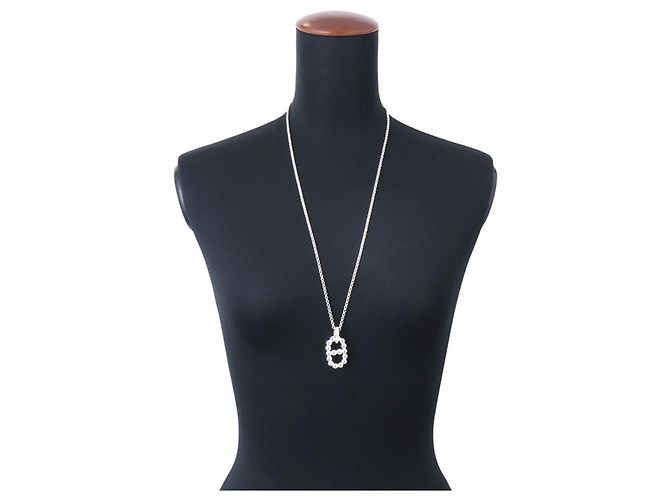 Hermès Collana con pendente Hermes Chaine d'Ancre A II Argento - vista 3
