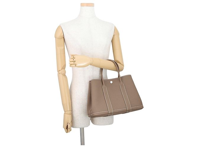 Hermès Hermes Garden TPM Tote Bag Taupe - Ansicht 4