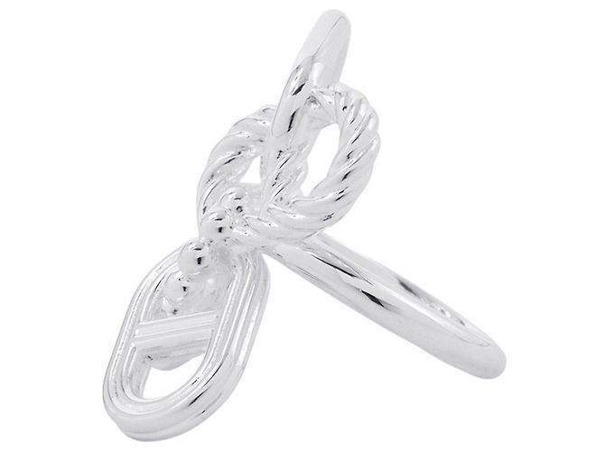 Ring Hermès Anillo Hermes Chaine d'Ancre A2 Multi-Link Plata - vista 2