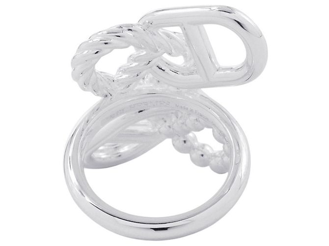 Ring Hermès Anillo Hermes Chaine d'Ancre A2 Multi-Link Plata - vista 3