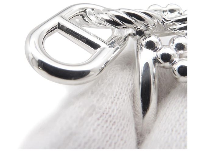 Ring Hermès Anillo Hermes Chaine d'Ancre A2 Multi-Link Plata - vista 5