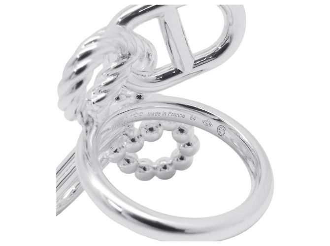 Ring Hermès Anillo Hermes Chaine d'Ancre A2 Multi-Link Plata - vista 7