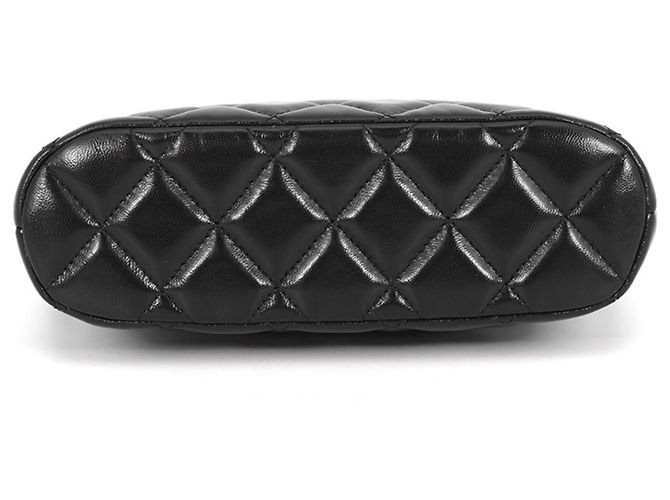 Borsa a tracolla Chanel Matelassé con catena Nero D'oro - vista 3