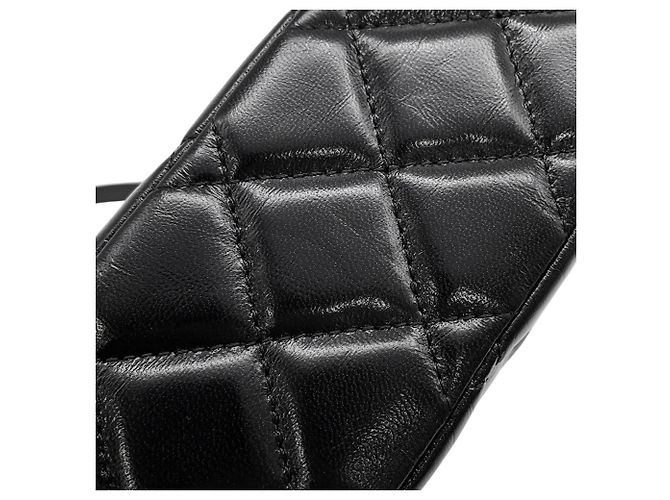 Borsa a tracolla Chanel Matelassé con catena Nero D'oro - vista 7