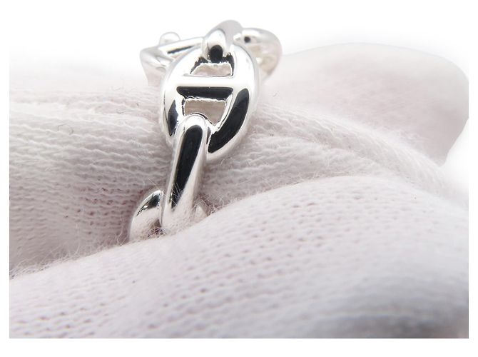 Hermès Hermes Double Row Silver Ring Silber - Ansicht 5