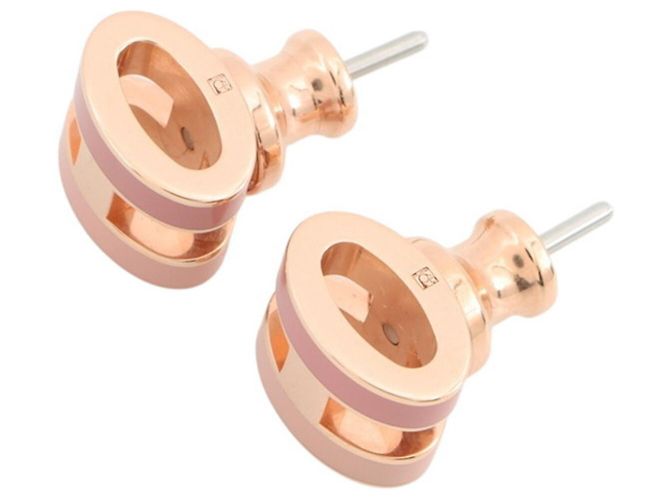 Hermès Pendientes Hermes Mini Pop H Rosa - vista 2