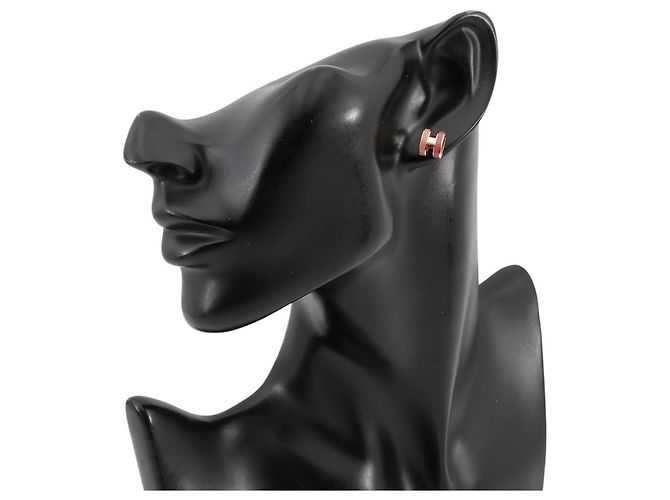 Hermès Pendientes Hermes Mini Pop H Rosa - vista 4