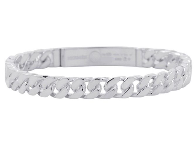 Hermès Bracciale Gourmet Hermes Kelly Charm Argento - vista 3