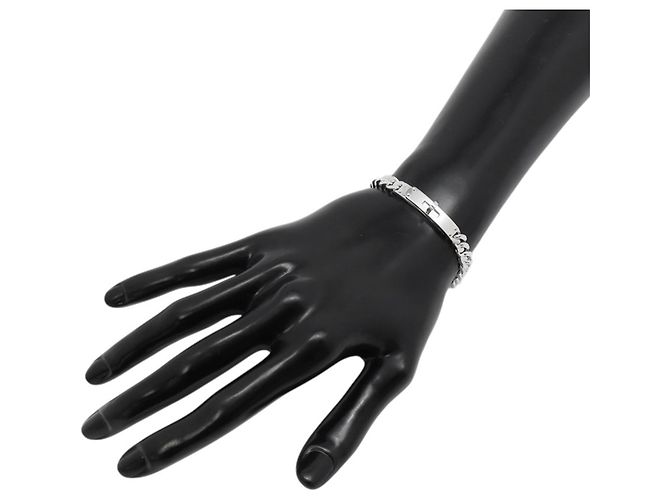 Hermès Bracciale Gourmet Hermes Kelly Charm Argento - vista 4