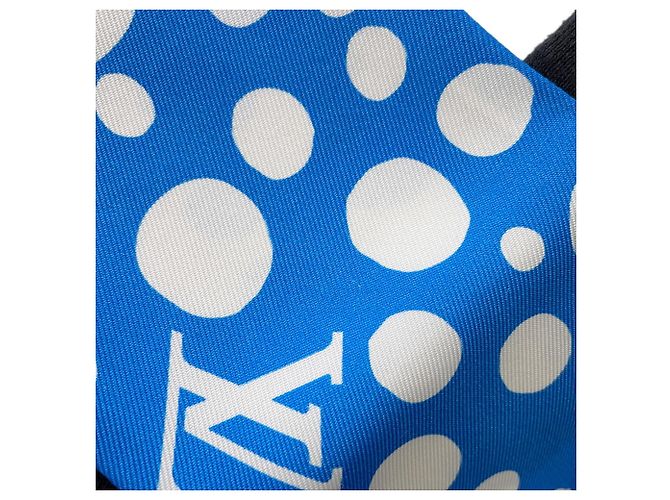 Sciarpa Louis Vuitton Collaborazione Yayoi Kusama Bianco Blu Multicolore - vista 5