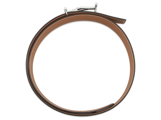 Hermès Cintura Hermes Jumbo in Black & Gold Nero - vista 3