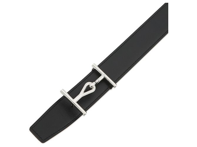 Hermès Cintura Hermes Jumbo in Black & Gold Nero - vista 4