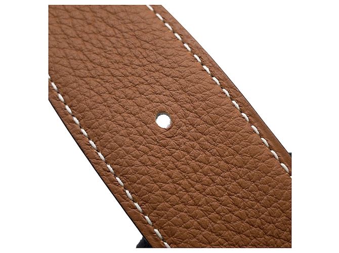 Hermès Cintura Hermes Jumbo in Black & Gold Nero - vista 8