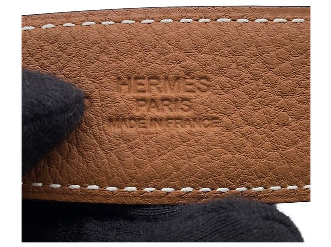 Hermès Cintura Hermes Jumbo in Black & Gold Nero - vista 9