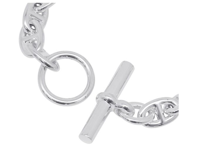 Hermès Pulsera Hermes Chaine d'Ancre PM Charm Plata - vista 4