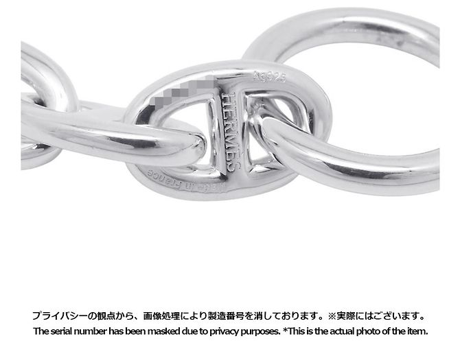 Hermès Pulsera Hermes Chaine d'Ancre PM Charm Plata - vista 7