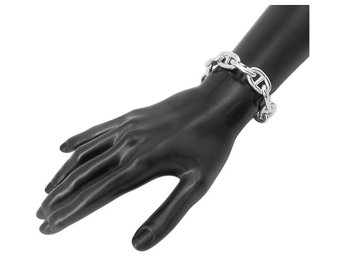 Hermès Bracciale Hermes Chaine d'Ancre GM Argento - vista 3