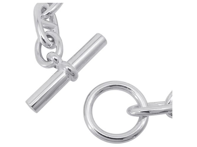 Hermès Bracciale Hermes Chaine d'Ancre GM Argento - vista 4