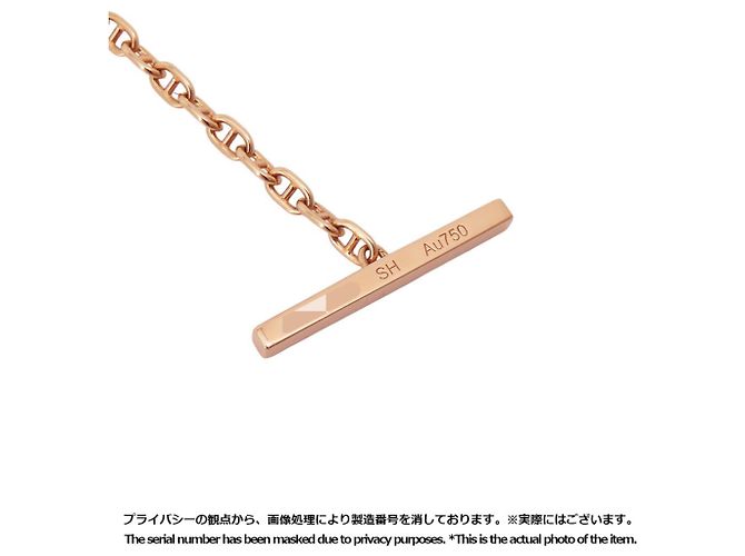Hermès Pulsera Hermes Chaine d'Ancre Verso Rosa Blanco - vista 10