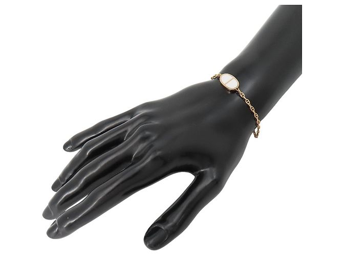 Hermès Pulsera Hermes Chaine d'Ancre Verso Rosa Blanco - vista 3