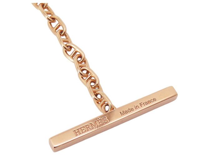 Hermès Pulsera Hermes Chaine d'Ancre Verso Rosa Blanco - vista 9