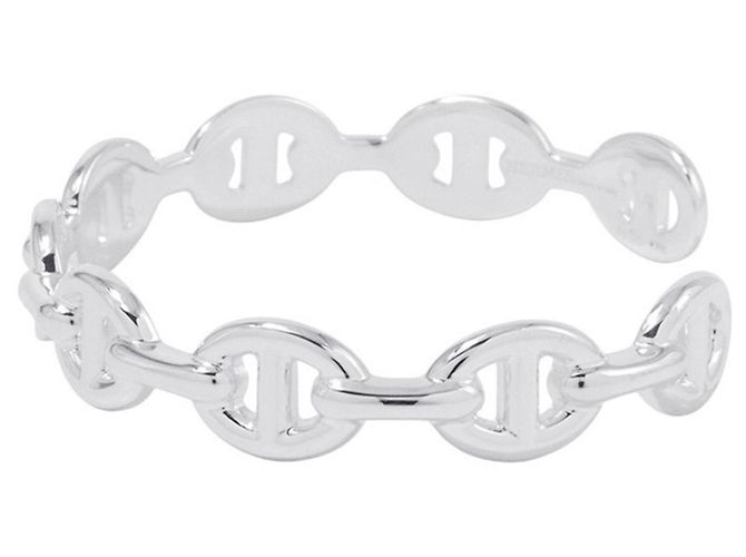 Hermès Bracciale con Charms Hermes Chaine d'Ancre Enchainée Argento - vista 2