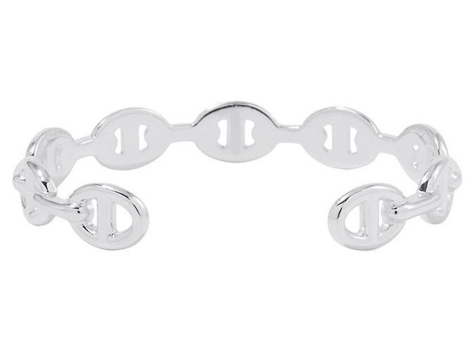Hermès Bracciale con Charms Hermes Chaine d'Ancre Enchainée Argento - vista 3