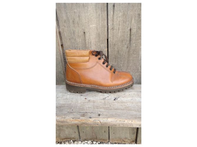 Autre Marque Botines de senderismo de cuero Castaño - vista 9