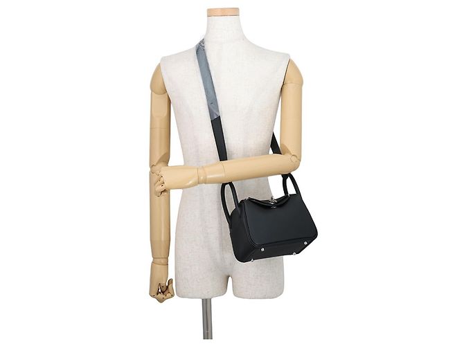 Hermès Borsa a mano Hermes Lindy Mini Nero - vista 4