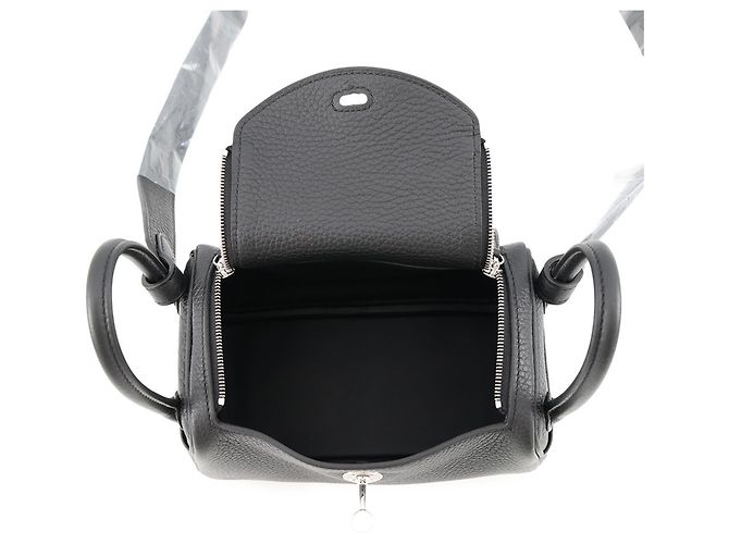 Hermès Borsa a mano Hermes Lindy Mini Nero - vista 5