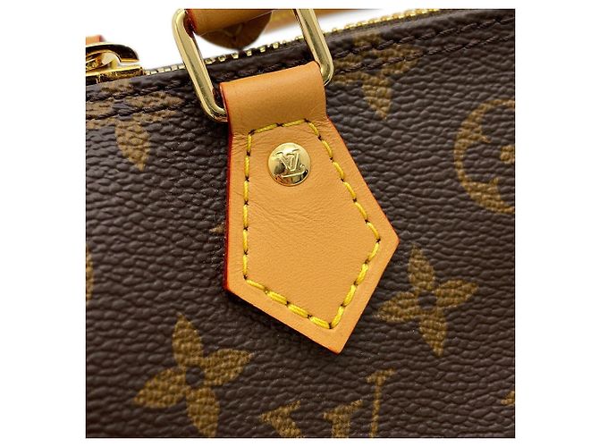 Borsa Louis Vuitton Monogram Nano Speedy Marrone - vista 7