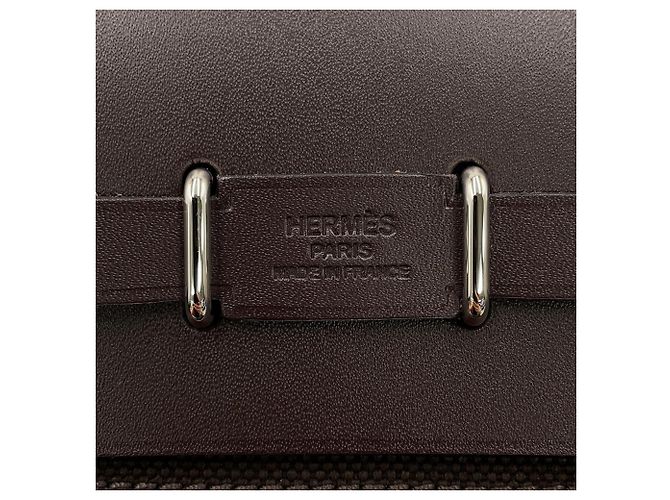 Hermès Borsa a tracolla Hermes Herbag Zip Mini Damier ebene - vista 8