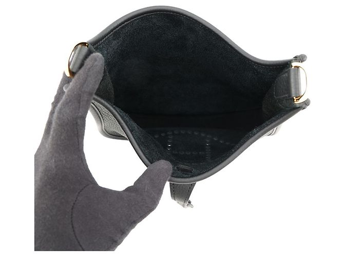 Hermès Borsa a tracolla Hermes Evelyne 3 Nero - vista 4