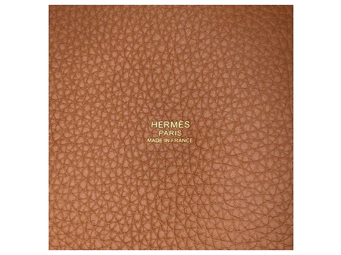 Hermès Bolsa Hermes Picotin Lock MM Dourado - vista 10